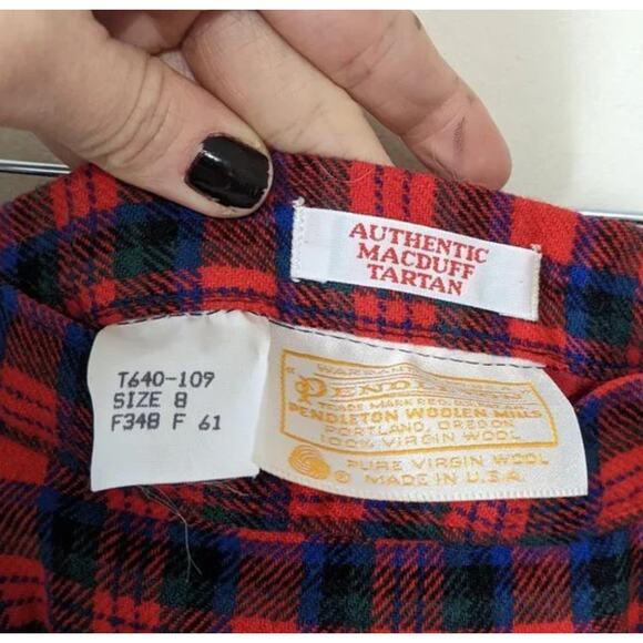 Vintage Pendleton Tartan Skirt Set - Picture 8 of 11